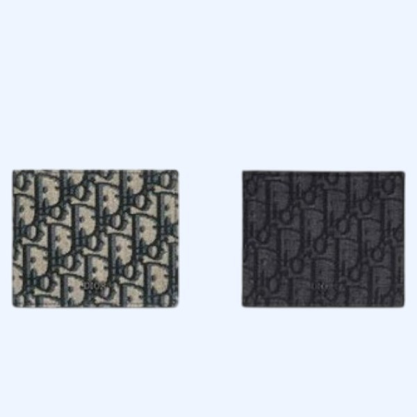 Dior 디올 오블리크 자카드 반지갑