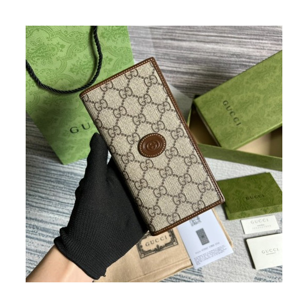 구찌 장지갑 672947 브라운