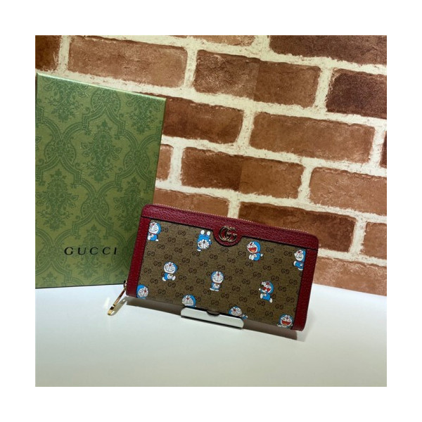 GUCCI 구찌 도라에몽 지퍼 어라운드 지갑 647787