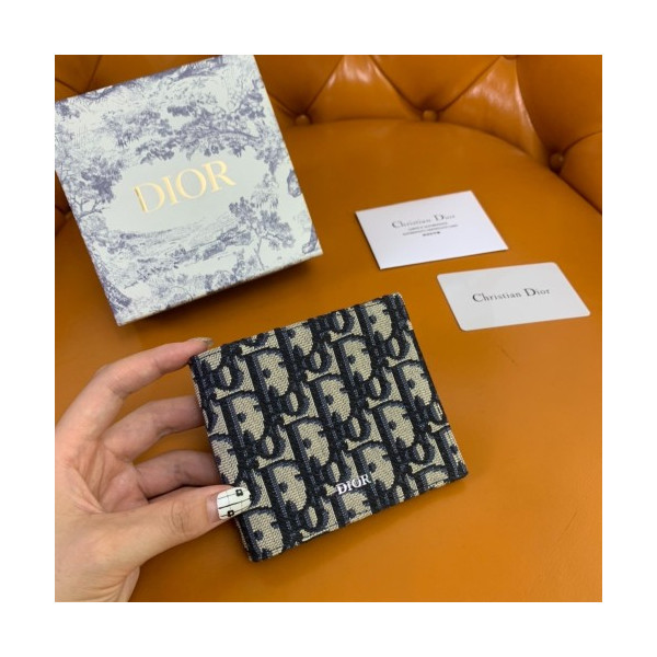 디올 오블리크 반지갑 베이지