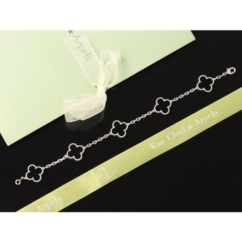 반클리프 브레이슬릿 화이트골드 오닉스 KK팩토리