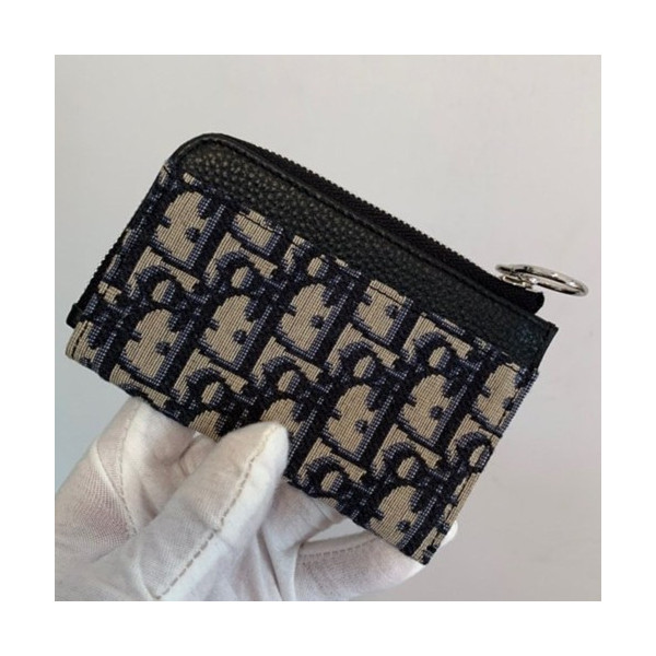 디올 오블리크 지퍼 동전지갑