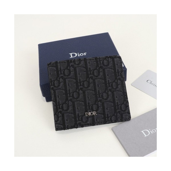 디올 오블리크 남성 반지갑 블랙