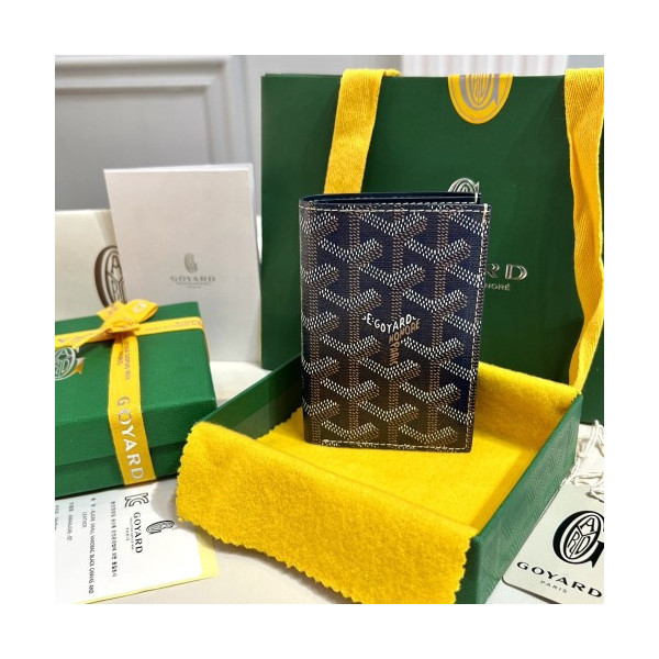 고야드 생피에르 카드 지갑 마린 블루