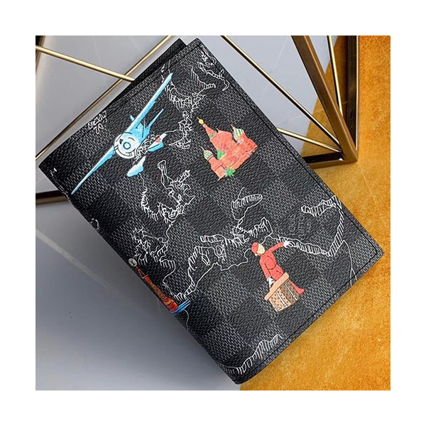 Louis Vuitton 루이비통 흑다미에 여권지갑