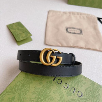 구찌 마몬트 GG 레더 벨트 2cm