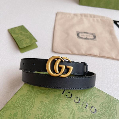 구찌 마몬트 GG 레더 벨트 2cm