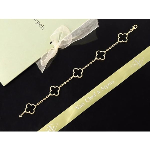 반클리프 브레이슬릿 옐로우골드 오닉스 KK팩토리