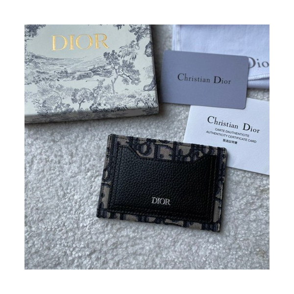디올 오블리크 프린팅 카드지갑