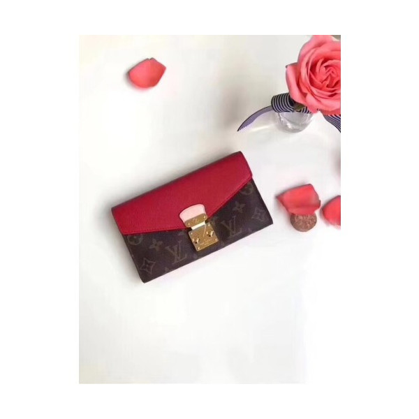 Louis Vuitton 2020 여성용 팔라스 월렛 레드