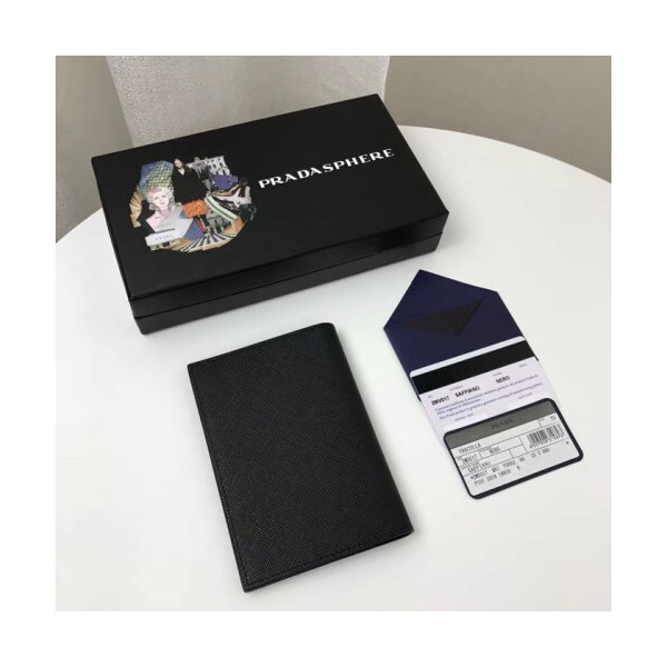 Prada 프라다 사피아노 Saffiano Passport Case , 2MV017 - 프라다 사피아노 남여공용 여권지갑 PRAW0148,14CM.블랙,블루