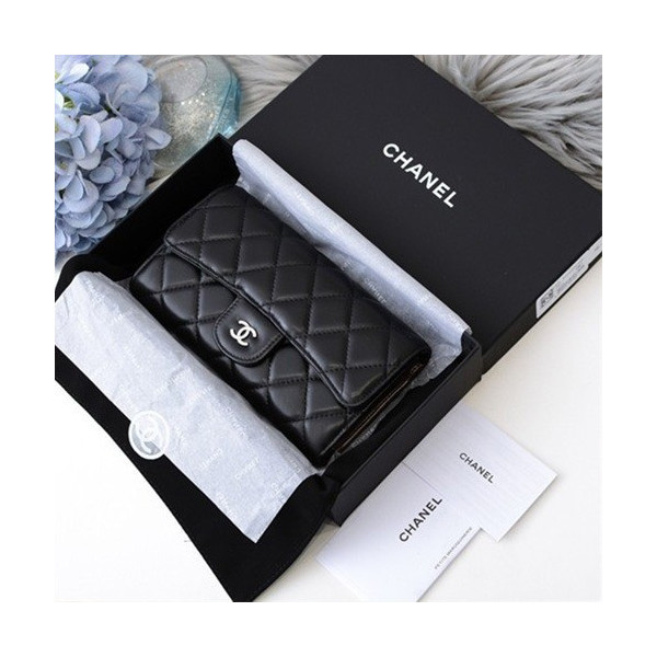 샤넬 램스킨 장지갑 19CM AS90811