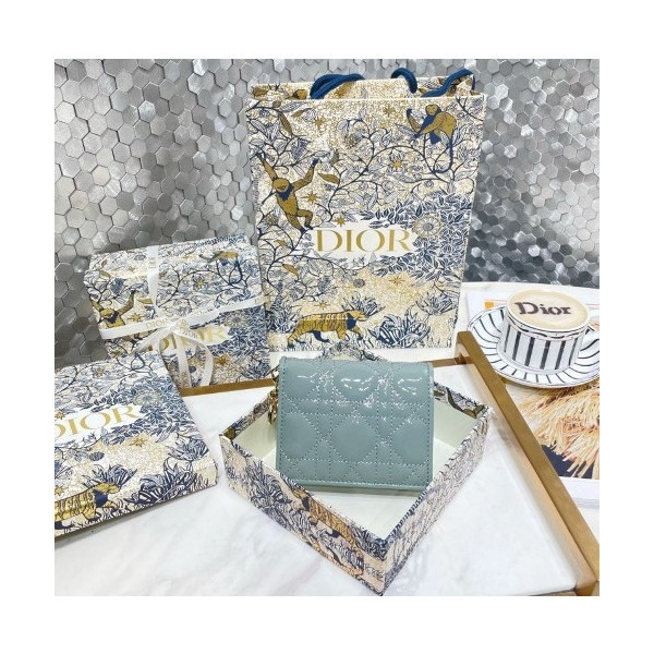 디올 까나쥬 램스킨 반지갑