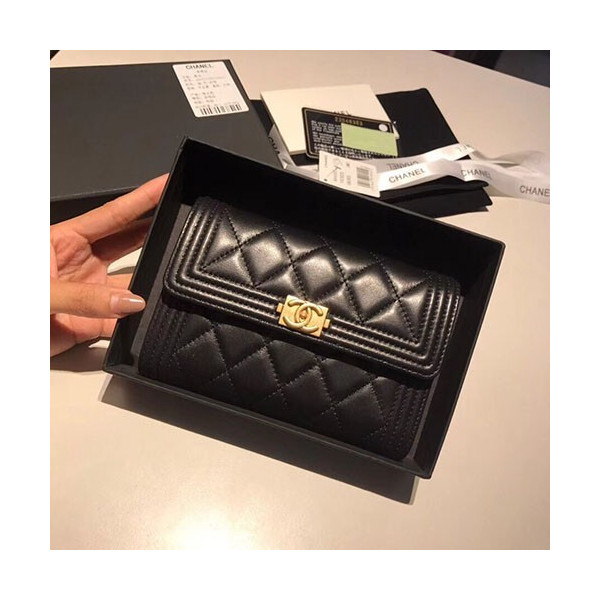 샤넬지갑 양가죽 금장 15CM AS87099