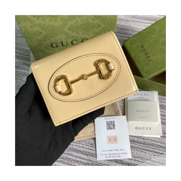 구찌 홀스빗 1955 반지갑 621887 베이지