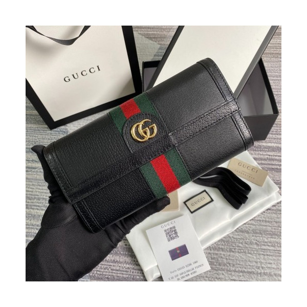 구찌 장지갑 523153 블랙