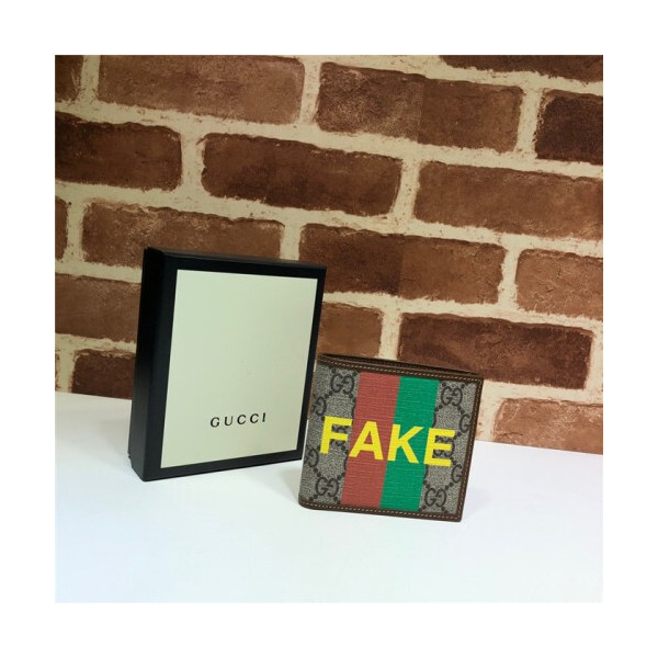 GUCCI 구찌 Fake/Not 프린트 반지갑 636166