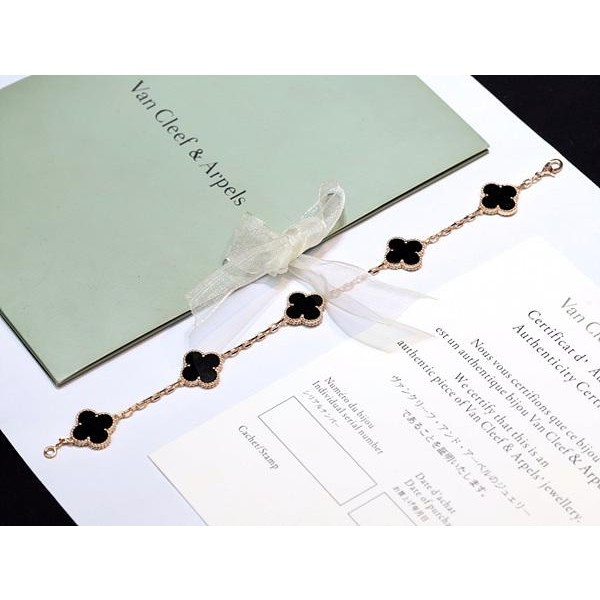 반클리프 브레이슬릿 로즈골드 오닉스 KK팩토리