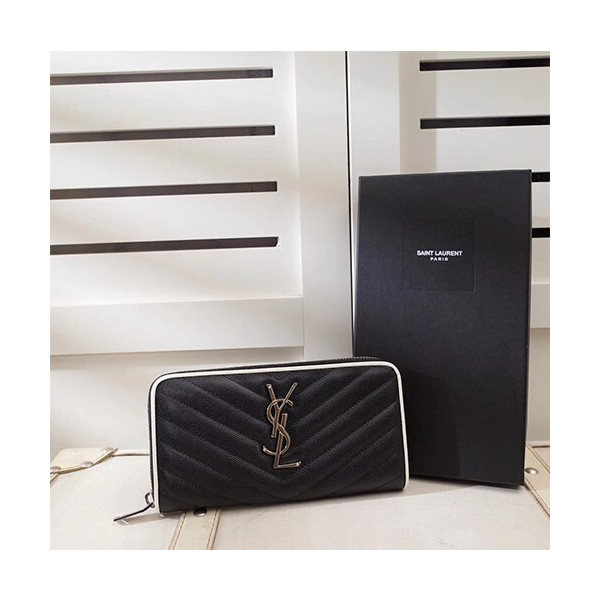 [Yves Saint Laurent]입생로랑 마틀라쎄 모노그램 지퍼 어라운드 지갑 358094-13