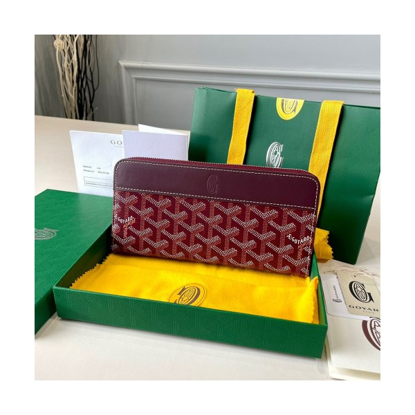 고야드 마티뇽 장지갑 버건디