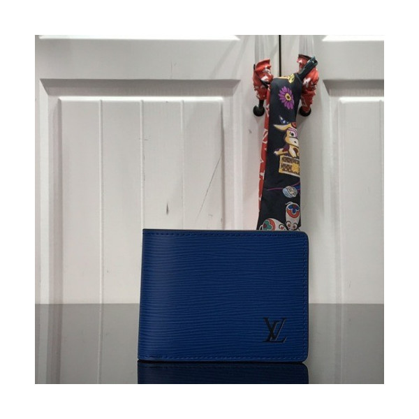 루이비통 멀티플 월릿 반지갑 블루 M80770