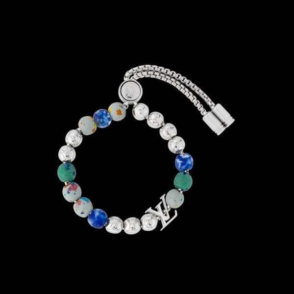 루이비통 리사이클 모노그램 비즈 팔찌 QB팩토리