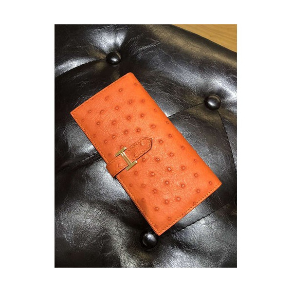 [HERMES][프리미엄]에르메스 베안 장지갑 오스트리치