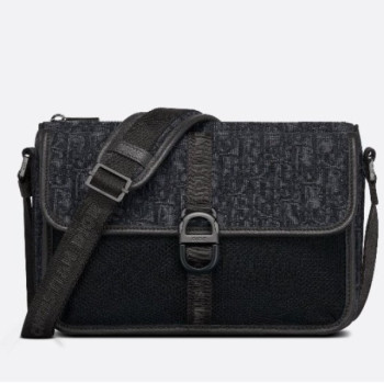 디올 8 블랙 오블리크 메신저백 AT팩토리