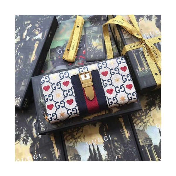 [GUCCI]구찌 실비 지퍼 장지갑 476083-6