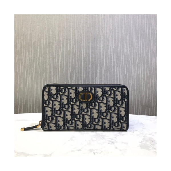 Dior 디올 오블리크 지퍼 장지갑 M017
