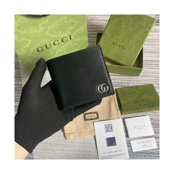 구찌 마몬트 레더 반지갑 428726 은장