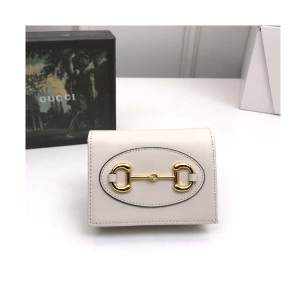 구찌 홀스빗 1955 반지갑 621887 화이트