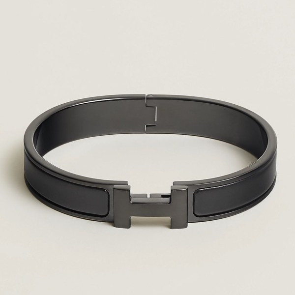 에르메스 클릭아슈 브레이슬릿 올블랙 QB팩토리