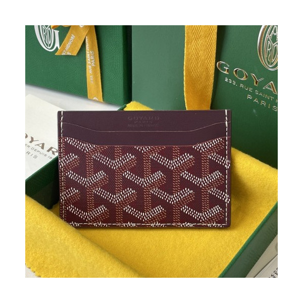 고야드 생쉴피스 카드지갑 버건디