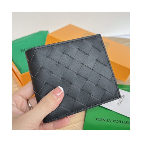 보테가베네타 반지갑 605721 블랙 내부 블랙