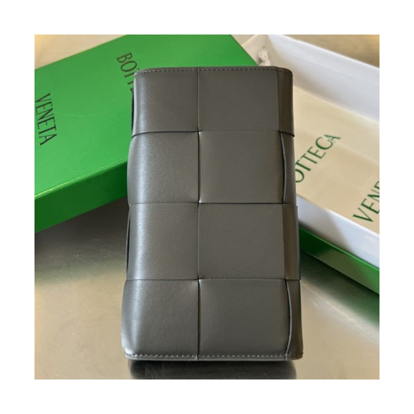 보테가베네타 인트레치아토 위빙 레더 장지갑 그레이 679845