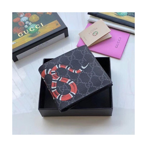 Gucci 구찌 스네이크 반지갑 베이지,블랙