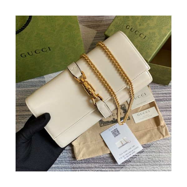 구찌 재키 1961 체인 지갑 미니백 화이트 652681