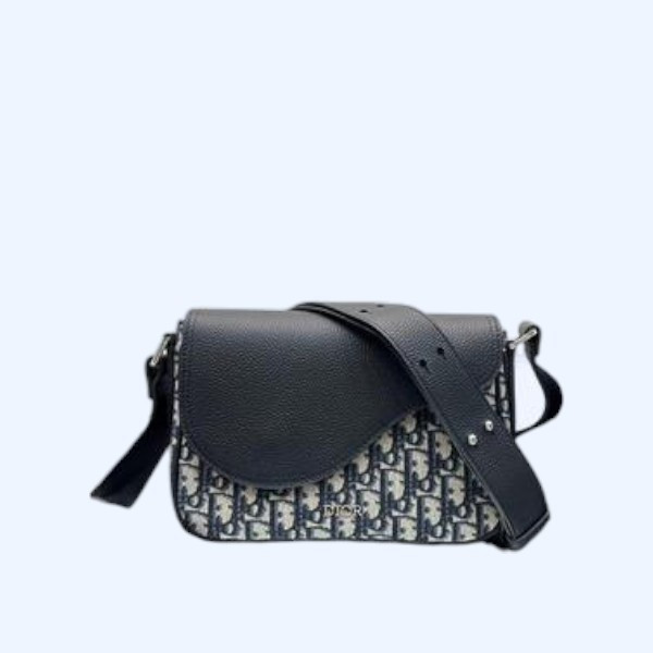 디올 CD 오블리크 새들 메신저백