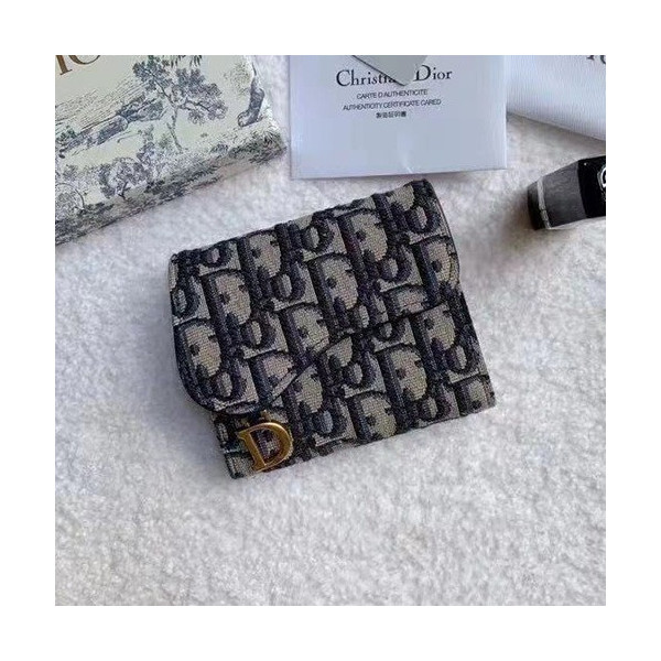 디올 오블리크 새들 반지갑 306#
