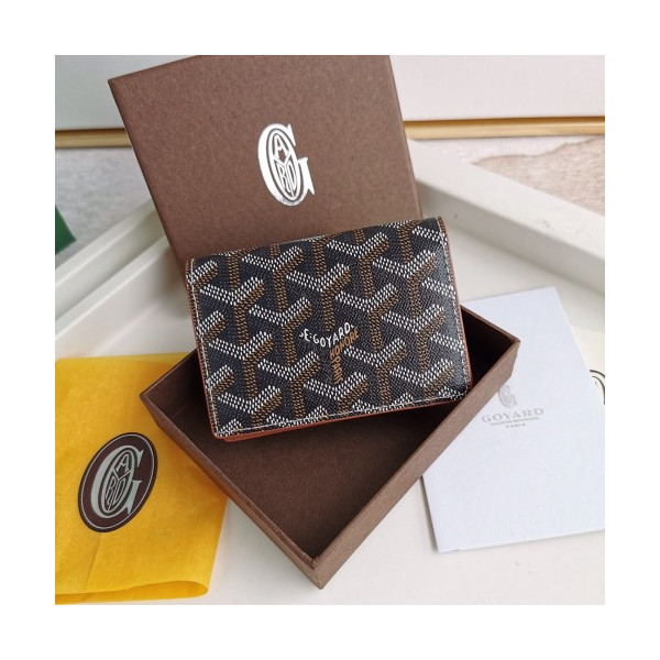 고야드 말제르브 카드 홀더 블랙 탄