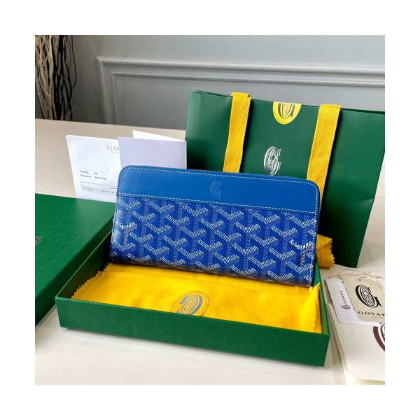 고야드 마티뇽 장지갑 스카이 블루