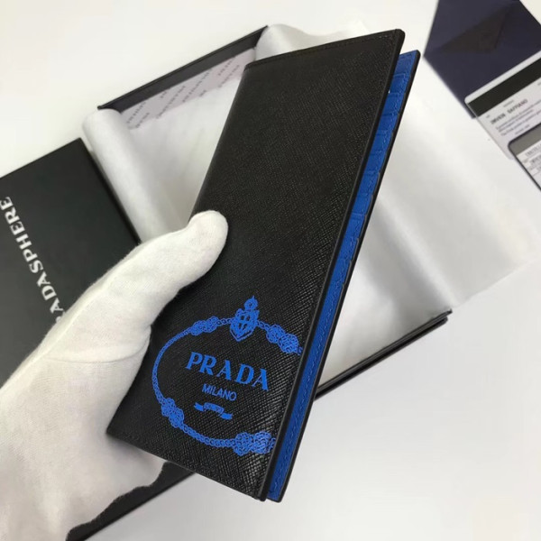 Prada 2020 Saffiano Mens Wallet, 2MV836 - 프라다 2020 사피아노 남성용 장지갑,PRAW0154,19CM.블랙
