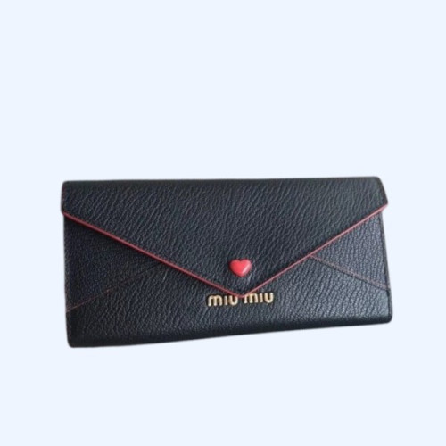 Miumiu 미우미우 마드라스 러브로고 레더월릿 4가지 색상