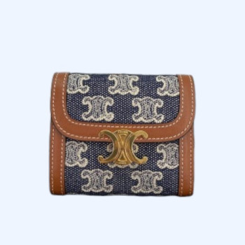 셀린느 트리옹프 트리오페 카드 지갑 캔버스 60030 -3