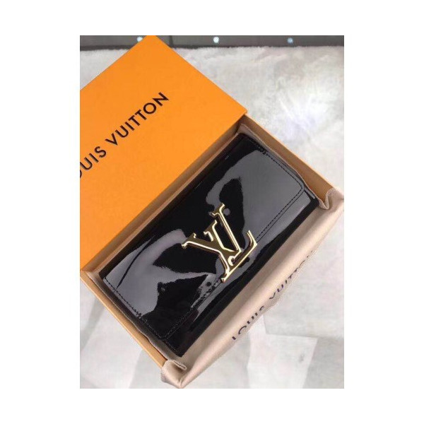 Louis vuitton 루이비통 애나멜 블랙 지퍼장지갑