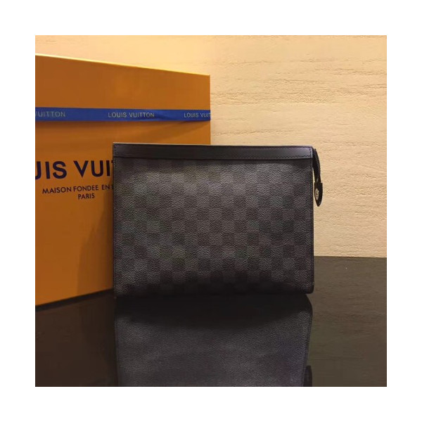 [LOUIS VUITTON]루이비통 포쉐트 보야지 다미에 그라파이트 클러치 N41696