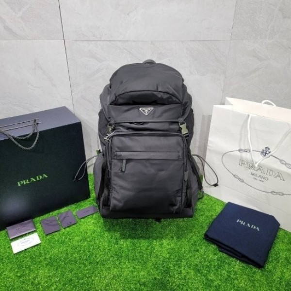 프라다 리나일론 사피아노 가죽 백팩 블랙팩토리