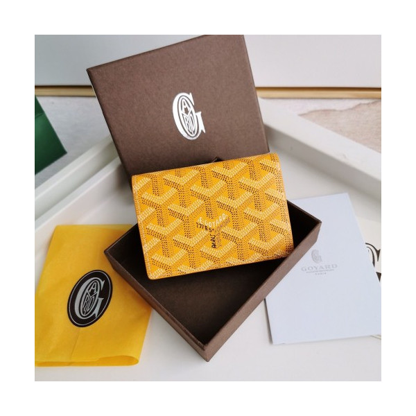 고야드 말제르브 카드 홀더 옐로우