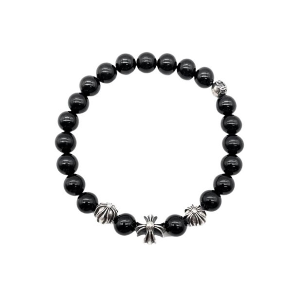 크롬하츠 8MM 블랙 비즈 팔찌 QB팩토리